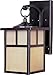 Maxim 65053HOBU Coldwater Mission Style JA8 Compliant Honey Glass Outdoor LED Wall Sconce Lantern, 1-Light 9 Watt, 12" H x 6" W, Burnished
