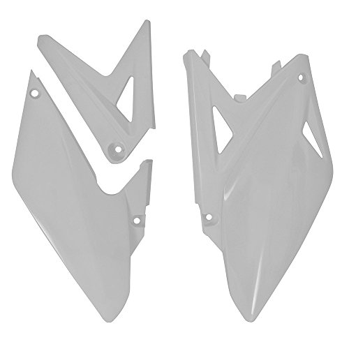 Race Tech Placas laterales blancas para rodar en circuitos de motocross este fin de semana