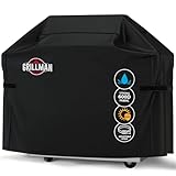 Grillman Grill Abdeckhaube Gasgrill Grillabdeckung Regendicht BBQ Abdeckung Cover Schutzhülle Haube Staubdicht Grill Abdeckplane Grillschutz 132 x 66 x 109cm - Schwarz