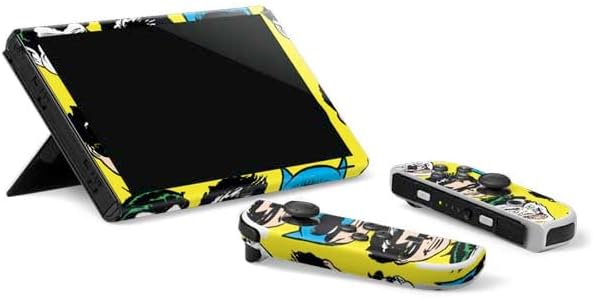 Skinit Decal Gaming Skin Compatible with Nintendo Switch OLED (2021) - Officially Licensed DC Comics Batman Vintage Character Pattern - Joker and Robin Design