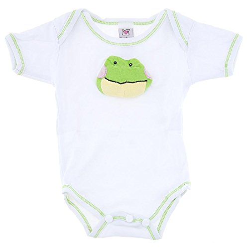 Ganz Baby Bodysuit with Plush Frog Face for Boys 0-3 Months