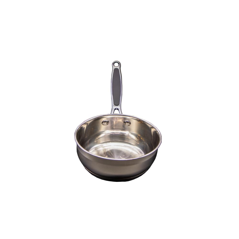 Schumann Professionnel - Lot de 5 Casseroles Gamme Eternelle - Compatibles Tous feux dont Induction - Acier Inoxydable sans PFOA - Poignées Accroche Confort en Silicone 12/14/16/18/20cm