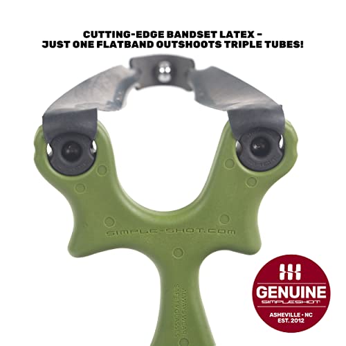 Simpleshot Beanflip Slingshot With Target And Clay Ammo, For Beginner And Professional Hunting Target Shooting (Orange) #TOP2