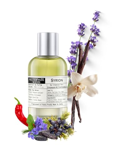 Image of Alternate Scents SYRION 100ml Long Lasting Perfume For Men |Strong&Long Lasting with 30% Oil Concentration|Warm Spicy Sweet|Fragrance From France |Made In India|