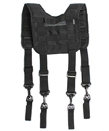 Image of MELOTOUGH Tactical Suspenders for Duty Belt,Breathable Padded Adj H-Harness w /YKK Hooks,Heavy Duty Police Law Enforcement