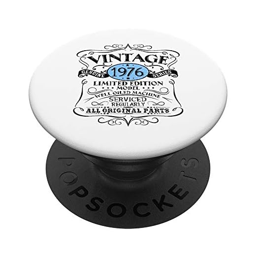Vintage 1976 46 regalo de cumpleaños hombres mujeres diseño original PopSockets PopGrip Intercambiable