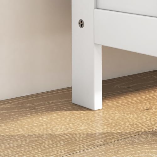 Narrow-Shoe-Storage-Cabinet-for-Entryway-with-3-Flip-Drawers-Slim-Shoe-Rack-Organizer-with-Louvered-Doors-for-6-Pairs-of-Shoes-White Narrow Shoe Storage Cabinet for Entryway with 3 Flip Drawers Slim Shoe Rack Organizer with Louvered Doors for 6 Pairs of Shoes White