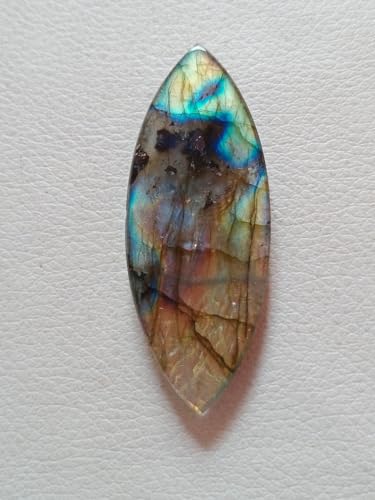 Cabochon labradorite marquise 53mm pour remplacer une pierre de bague cassée