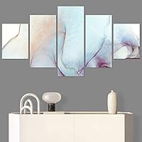 SIGNWIN 5 Panel Canvas Wall Art Modern Art Decorative Decorative Elements Digital Art Multicolor Patterns Urban for Home Decorations Ready to Hang - 60