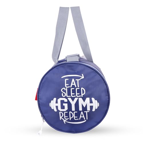 Image of Unisex Duffle Bag Gym Bag Workout Duffle Athletic Duffle Bag Gender-Neutral Gym Bag(Dark Blue & Light Blue)