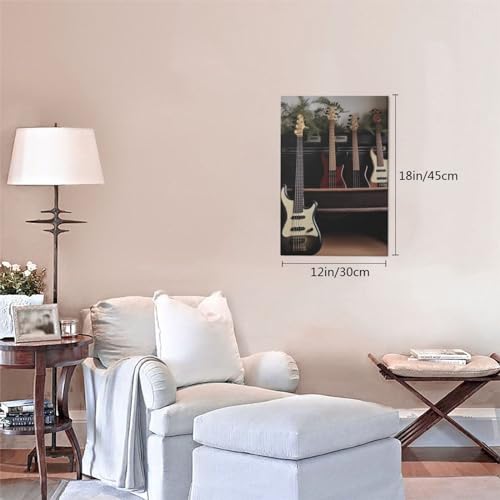 Impression sur toile guitare basse OUSIKA tableau moderne de qualité
