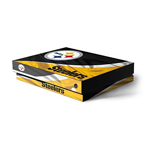 Skinit Decal Gaming Skin Compatible with Xbox One X Console - Officially Licensed NFL Pittsburgh Steelers Design