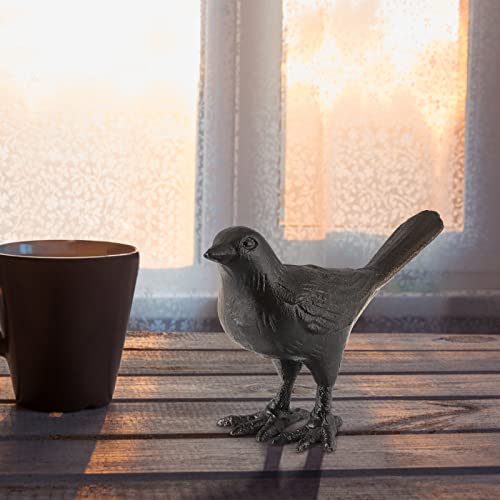 Figura Decorativa Pájaro de Hierro Fundido 7.68x2.83x4.53 in miniatura 6