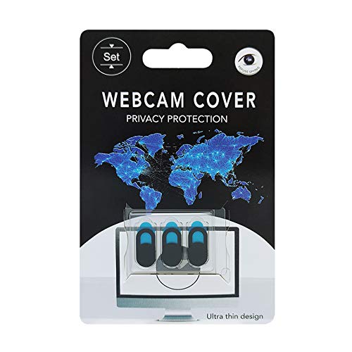 Webcam Cover Slider Ultra Sottile per Laptop PC Tablet Smartphone - 3 Pezzi Nero