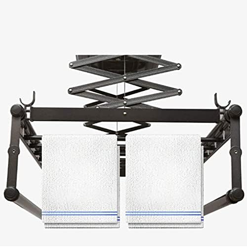 Clothes Rail Rack Clothes Drying Racks,Drying Rack Ceiling Mounted Wall Mounted Lifting Dryer,Household Dual-Pole Remote Control Automatic Lifting Balcony Indoor Smart Co