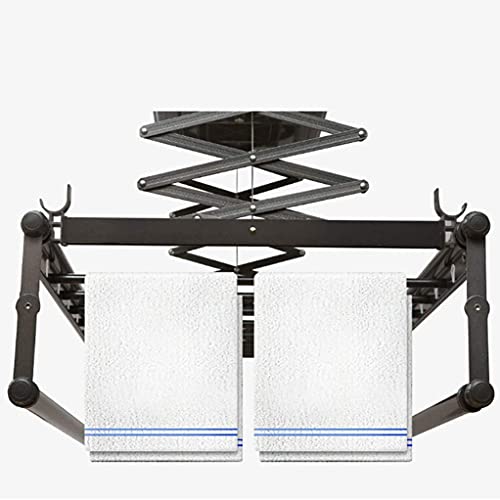 Ceiling Clothes Dryer Aluminium and Steel Electric Clothes Dryer with Remote Control,Clothes Rail Rack Clothes Drying Racks,Drying Rack Ceiling Mounted Wall Moun, B