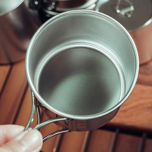 Kit ligero de taza para camping utensilios de cocina para picnic y trekking 4