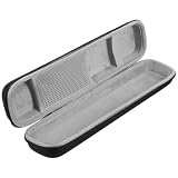 CHICAMPERA Hartschalen EVA Case für Lockenstab und Glätteisen Stoßfest mit Schützenden Trennwänden Elegantes Reiseetui für Lange Stylinggeräte Schwarzer Organizer für Haarstyling tools