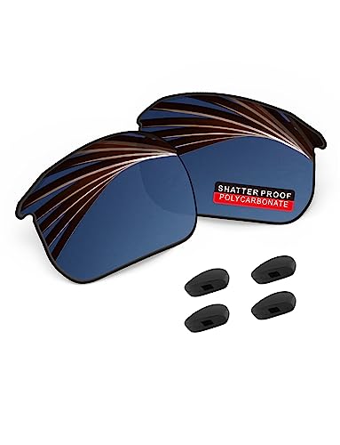 Image of PRO+ Polycarbonate Polarized Replacement Lenses & Nose Pads for BOSE Tempo BMD0011 Sunglasses - Black Iridium