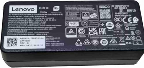 Image of Len OVO 65W Orignal Adapter Charger for Len PA-1650-74 PN: GX21J75537 65W Round Tip /Pin AC (with Power Cable), Black