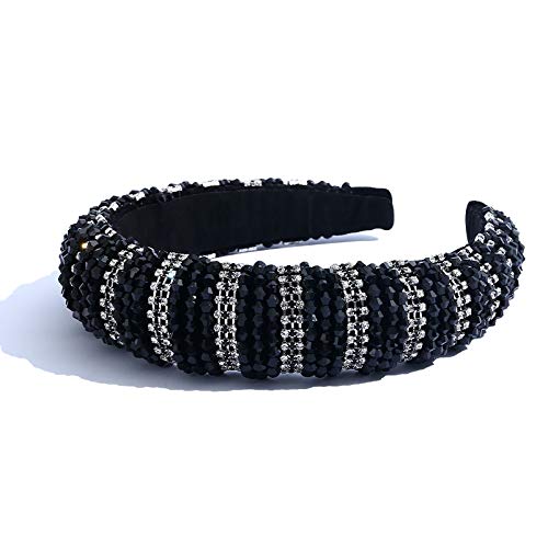 Rhinestone Headbands for Women Padded Fashion Luxury Diamond Design Bridal Elegant Wedding Wide Hairbands For Girl
