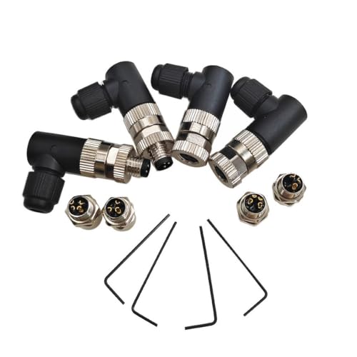 Conectores M8 para espacios reducidos con protección impermeable de 3 pines 3