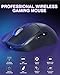 AULA SC580 Wireless Gaming Mouse,Tri-Mode Computer Mouse with 6 Adjustable DPI Levels Up to 12000,Lightweight Gaming Mice,Programmable Buttons,Rechargeable Wireless Mouse for Laptop (Black)