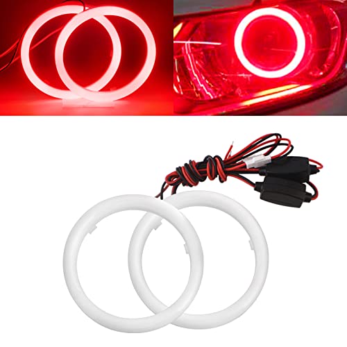 Qasim LED Halo Ring Angel Eyes rojo 90MM para auto