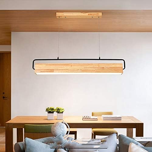 LEOSHI LEOSHI Houten Led Hanglamp Moderne Metalen Staaf Lamp Nordic Stijl Eetkamer Restaurant Cafe Indoor Verlichting Made in China photo 2