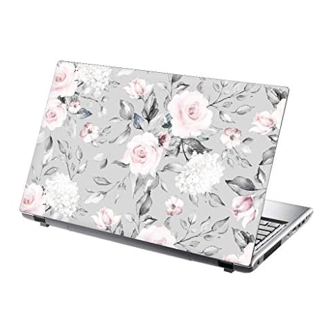 TaylorHe 15.6 Inch Vintage Floral Laptop Skin Cover