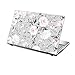 TaylorHe Folie Sticker Skin Vinyl Aufkleber mit bunten Mustern für 15 Zoll 15,6 Zoll (38cm x 25,5cm) Laptop Skin Vintage Rosen, Blumen, Grau, Rosa