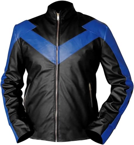 Danny Shepherd Famous Dick Grayson Nightwing Jacket, Black, X-Large