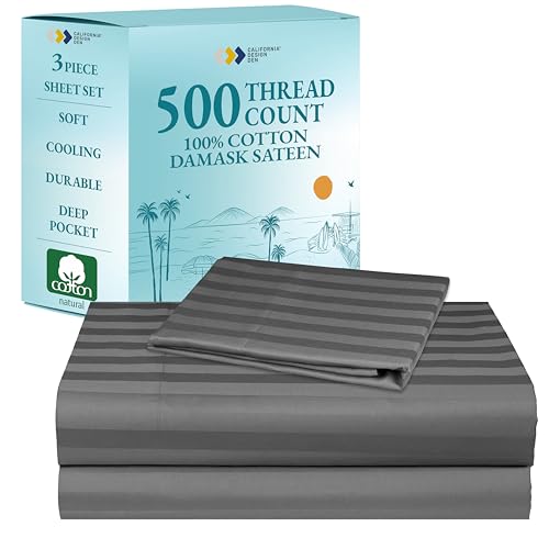 California Design Den 500-Thread-Count Twin Size...