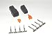 Deutsch DTM Black 4-pin Connector Kit with 20 Gauge Stamped Contacts