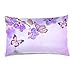 Copri Cuscini Fiore Fiore Orchidea Farfalla Federe Astratta Federa Esterno Copricuscini 45X45Cm per Divano, Ufficio, Camera