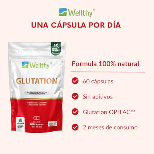 Vitamínicos, glutation gnc Marca WELLTHY (2)