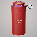 Altavoz Potente de 250W Altavoz Portátil Bluetooth Inalámbrico (Red)