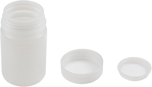 Miniatura 9 de Bettomshin 5 botellas de plástico PE de 16.9 fl oz (grado alimenticio), botella de reactivo de laboratorio de boca ancha, recipiente de