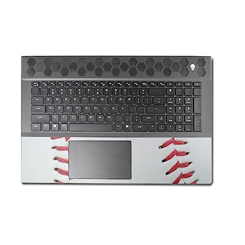 Image of MightySkins Skin Compatible with Alienware M18 R1 (2023) Full Wrap Kit - Baseball Closeup | Protective, Durable, and Unique Vinyl Decal wrap Cover | Easy to Apply & Change Styles | Made in The USA