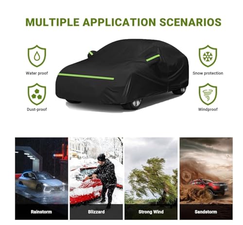 Funda coches exterior impermeable para Renault Latitude aparcado bajo el sol de verano 4