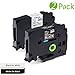 Produktbild P-touch Schriftband/Etikettierband (äquivalent zu Brother TZe-231 TZe-335) laminiert, schwarz auf weiß/weiß auf schwarz, 12 mm x 8 m, für Brother 1000W, 1010, D400, H101TB, 105WB, H100LB