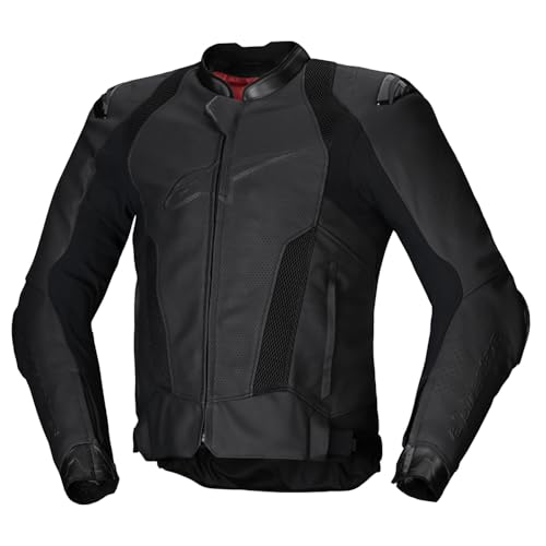 Alpinestars Missile V3 Airflow Blouson en cuir de moto perforé, schwarz/weiß/gelb, 56