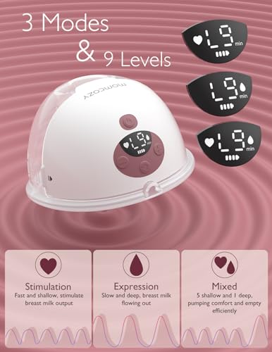 image for Momcozy M5 Hands-Free Wearable Breast Pump, Double-Sealed Flange for B