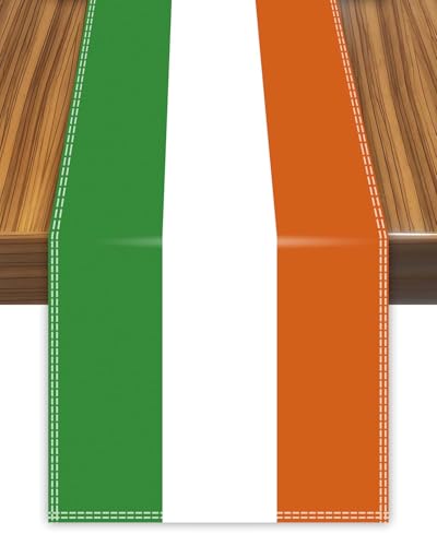 Ireland Table Runner,Irish Irish Flag Tablecolth...