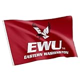 Desert Cactus Eastern Washington University EWU Flag - 3 x 5 Feet Eagles Banner, Indoor/Outdoor Durable Fabric, 100% Polyester Design (Style 1)