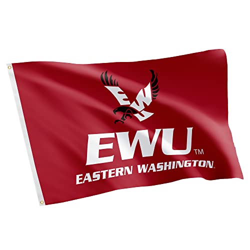 Desert Cactus Eastern Washington University EWU Flag - 3 x 5 Feet Eagles Banner, Indoor/Outdoor Durable Fabric, 100% Polyester Design (Style 1)