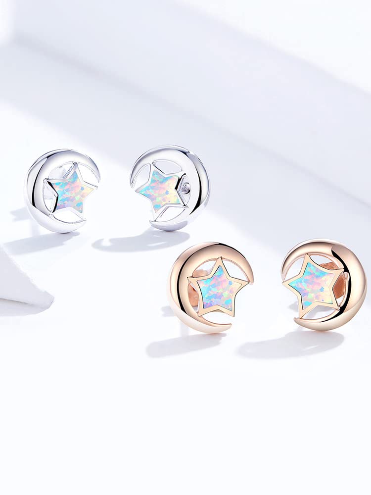 LOKILOKI Regalo di Gioielli in Argento Sterling 925 con Stelle E