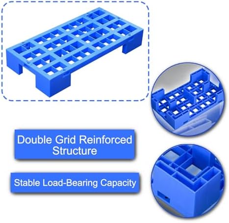 Breathable Plastic Ventilation Pallet - 90cm Raised Floor Riser, Splicable Article Rack, Water Permeable Storage Solution for Kitchen & Balcony, Durable & Functional