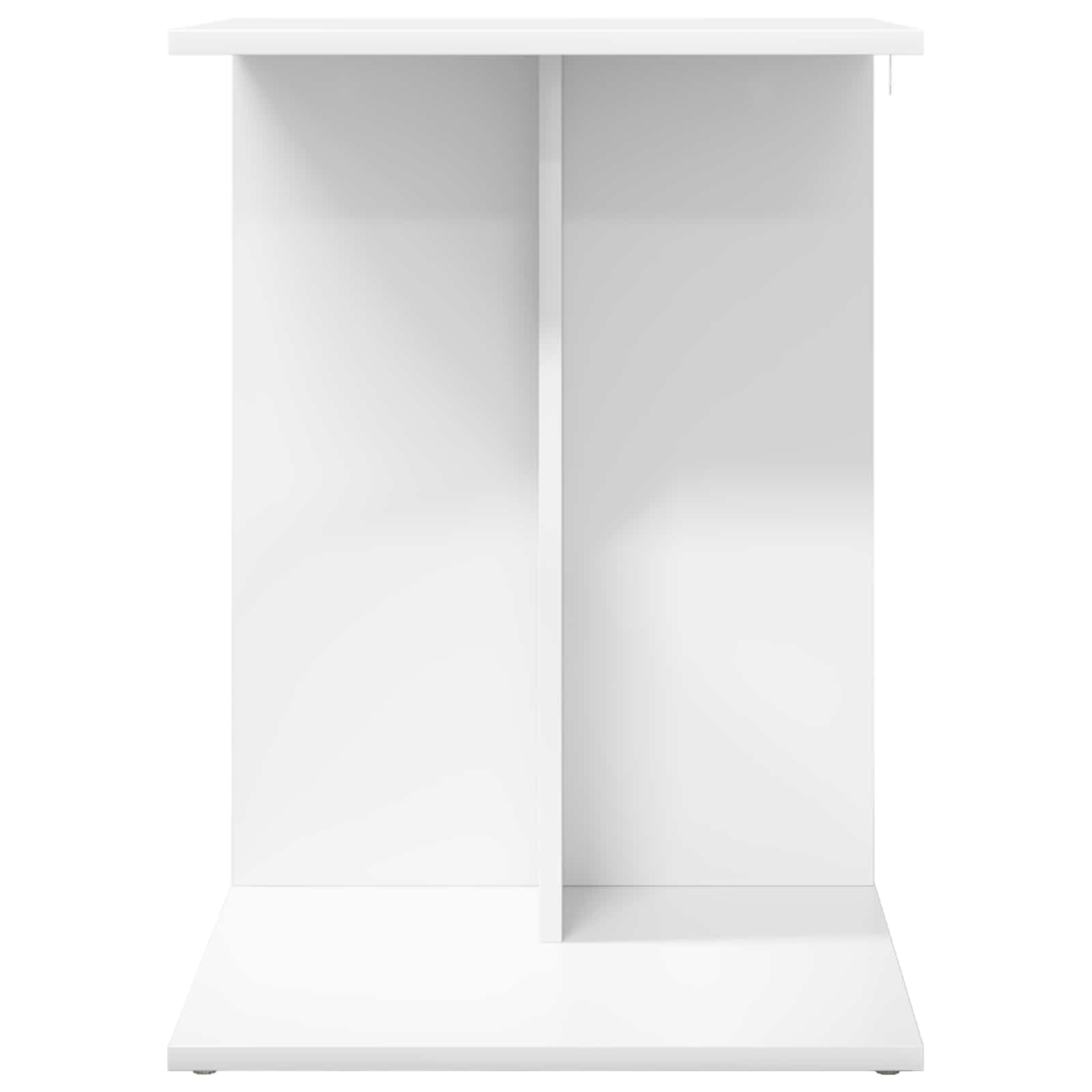 Table d appoint Blanc 45 x 40 x 62 5 cm Bois ingenierie moderne petite table salon design contemporain solide rangement lampe livre boisson petit espace utilisable canape seul montage requis