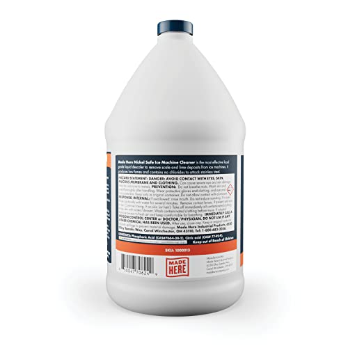 Ice Machine Cleaner - Nickel-Safe Descaler and Sanitizer for Effective Cleaning- Ideal for Nickel Components - Ideal for Home or Commercial Use, 1 Gallon, Pack of 1 - Image 4